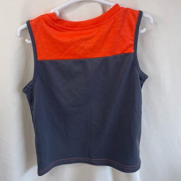 Kids Athletica Driworks “little rookie” tank Shirt  orange/gray NWOT SIZE 3T - Picture 5 of 7
